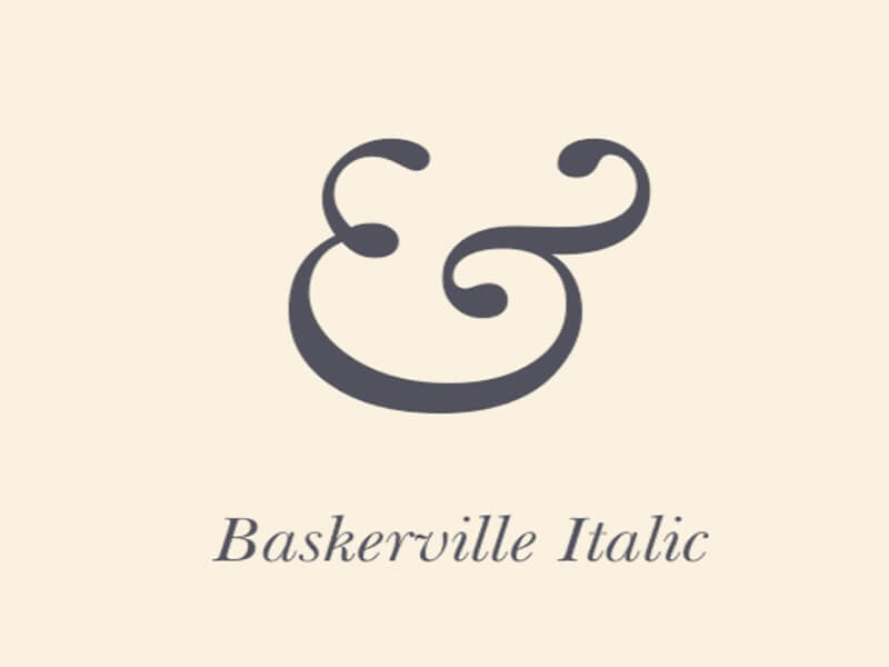 New baskerville free font